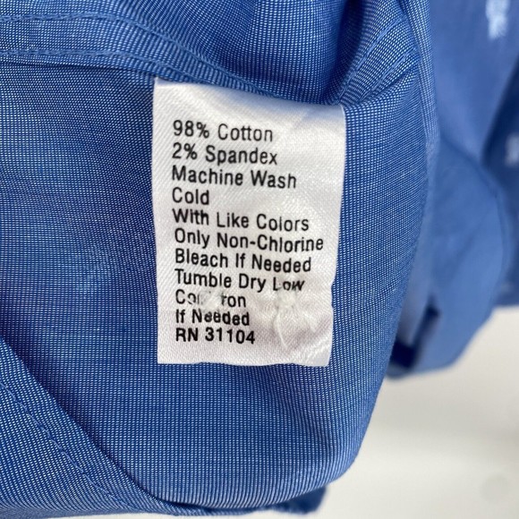 Crown & Ivy Men’s Shirt XL Classic Fit Button Down Motion Flex Blue Pineapples - Picture 8 of 8